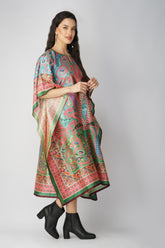 Boho Chic Silk kaftan light blue